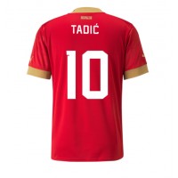 Serbien Dusan Tadic #10 Replika Hemmatröja VM 2022 Kortärmad
